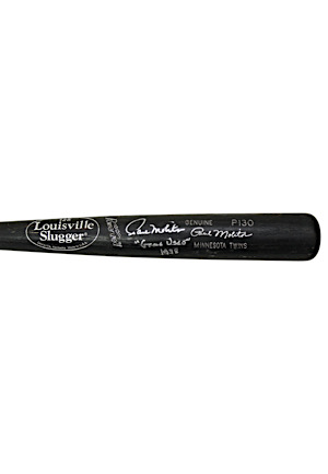 1998 Paul Molitor Minnesota Twins Game-Used Autographed & Inscribed "Game Used" Bat (Full JSA)