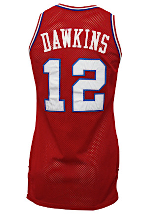 1989-90 Johnny Dawkins Philadelphia 76ers Game-Used & Autographed Jersey (Photo-Matched To Multiple Games) 