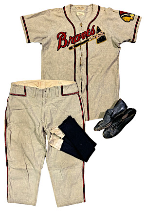 Circa 1948 Phil Masi Boston Braves Game-Used Full Uniform With Cleats (4)