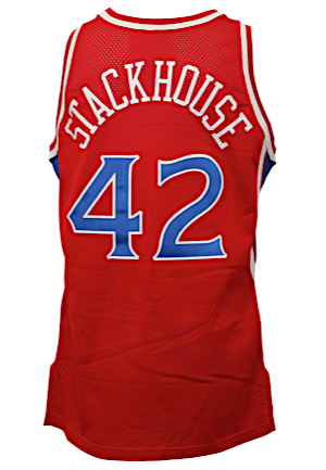 1996-97 Jerry Stackhouse Philadelphia 76ers Game-Used Road Jersey