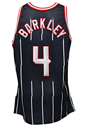 1996-97 Charles Barkley Houston Rockets Game-Used Road Jersey