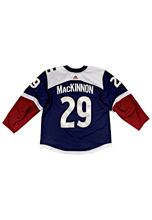 2018-19 Nathan MacKinnon Colorado Avalanche Game-Used Alternate Jersey (Photo-Matched To Multiple Games • Avalanche COA)