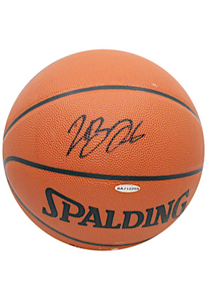 LeBron James Autographed Spalding Official NBA Basketball (UDA)