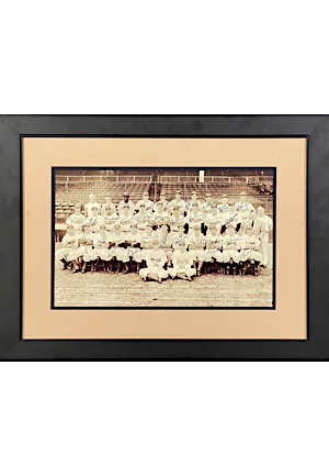 1947 Brooklyn Dodgers National League Champions Team-Signed Large-Format Photograph With Rookie Jackie Robinson (Full JSA)
