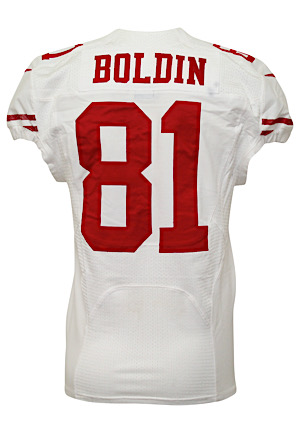 2013 Anquan Boldin San Francisco 49ers Game-Used Road Jersey