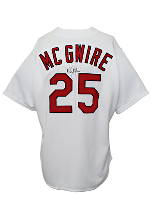1998 Mark McGwire St. Louis Cardinals Game-Used & Autographed Home Jersey (Historic 70 HR Season)