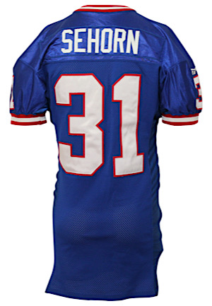 1998 Jason Sehorn New York Giants Game-Used Jersey