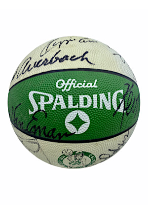 1989-90 Boston Celtics Team-Signed Spalding Basketball (Full JSA)