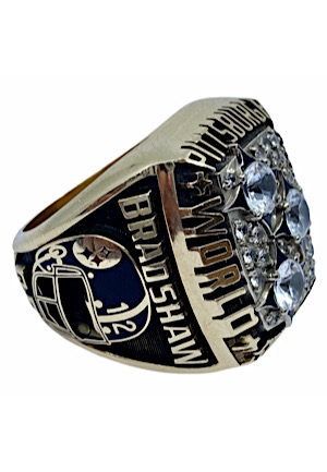 1978 Terry Bradshaw Pittsburgh Steelers 10K Salesman Sample Ring (PSA/DNA)