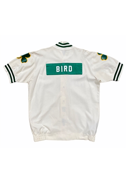 Circa 1984 Larry Bird Boston Celtics Player-Worn Warm-Up Jacket