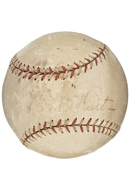 1920s Babe Ruth Single-Signed Baseball (Full PSA/DNA)