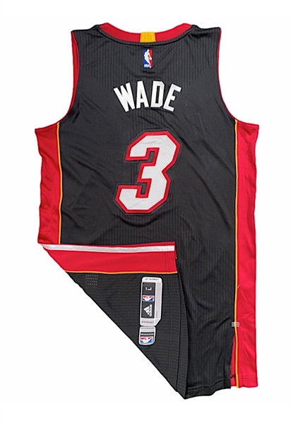 2014-15 Dwyane Wade Miami Heat Game-Used Road Jersey (Sourced From Assistant Equipment Manager)