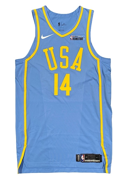 2/16/2018 Brandon Ingram Team USA Rising Stars All-Star Weekend Game-Used & Autographed Jersey