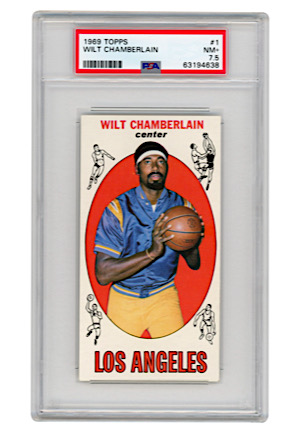 1969 Topps Wilt Chamberlain #1 (PSA NM+ 7.5)