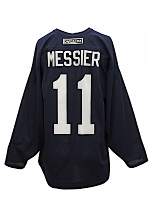 2000s Mark Messier New York Rangers Player Worn Practice Jersey (Sourced From Trainer)
