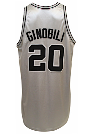 2003-04 Manu Ginobili San Antonio Spurs Pro-Cut Alternate Jersey