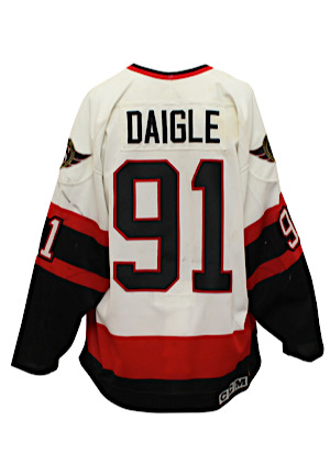 1993-94 Alexandre Daigle Ottawa Senators Game-Used & Autographed Jersey