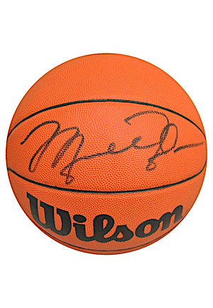 Michael Jordan Single Signed Wilson Basketball (UDA Hologram)