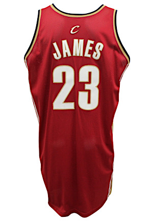 2003-04 LeBron James Cleveland Cavaliers Rookie Pro-Cut Road Jersey