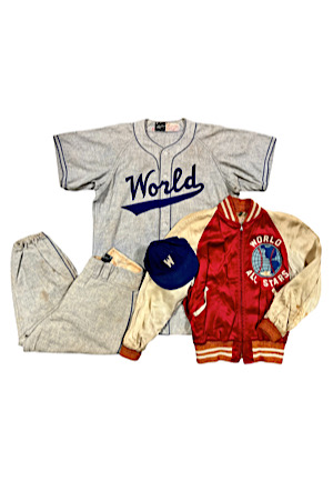 1947 Ebbets Field "Brooklyn Against the World" Game-Used Flannel Uniform, Hat & Jacket (3)(Game MVP • Family LOA)