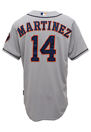 9/25/2013 J.D. Martinez Houston Astros Game-Used Road Jersey (MLB Authenticated)