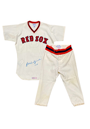 1978 Carl Yastrzemski Boston Red Sox Game-Used & Signed Home Uniform (2)(Yaz Agent LOA)