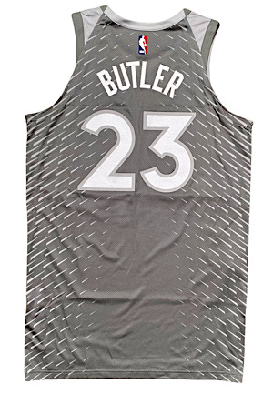 4/18/2018 Jimmy Butler Minnesota Timberwolves NBA Playoffs Game-Used Alternate Jersey (NBA LOA)