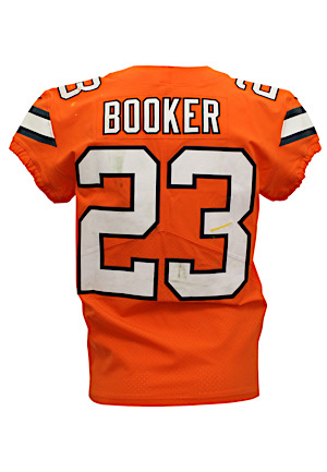 10/13/16 Devontae Booker Denver Broncos Game-Used Uniform (2)(Photo-Matched • Equipment Manager LOA • Panini)