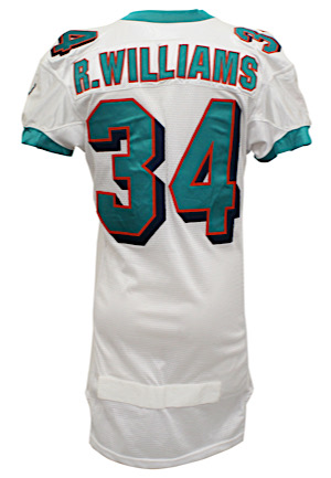 Ricky Williams Miami Dolphins Game-Issued & Autographed Jersey (NFL COA)