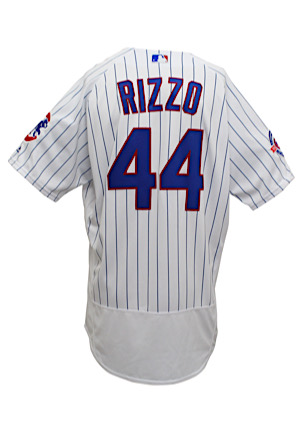 2016 Anthony Rizzo Chicago Cubs Game-Used Home Jersey (Championship Season)
