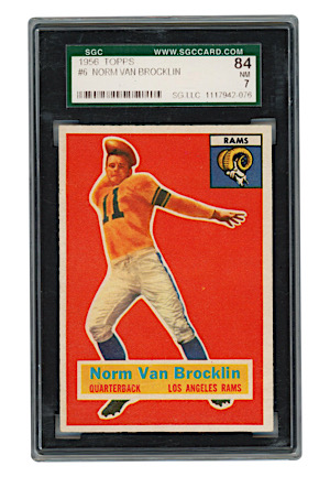 1956 Topps Norm Van Brocklin #6 (SGC NM 7)