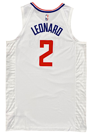 2/12/2021 Kawhi Leonard LA Clippers Game-Used Road Jersey (Photo-Matched • MeiGray)