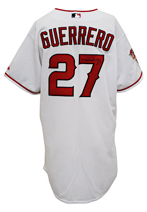 2005 Vladimir Guerrero Los Angeles Angels Game-Used & Autographed Jersey (Patched & Prepped For All-Star Game • Beckett)