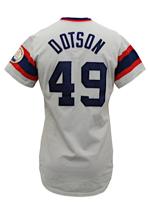1982-83 Rich Dotson Chicago White Sox Game-Used & Autographed Road Jersey