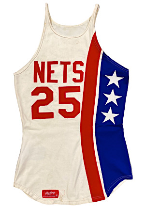 1975-76 Bill Melchionni NY Nets ABA Game-Used Jersey (Melchionni LOA • Graded 10 • Championship Season)