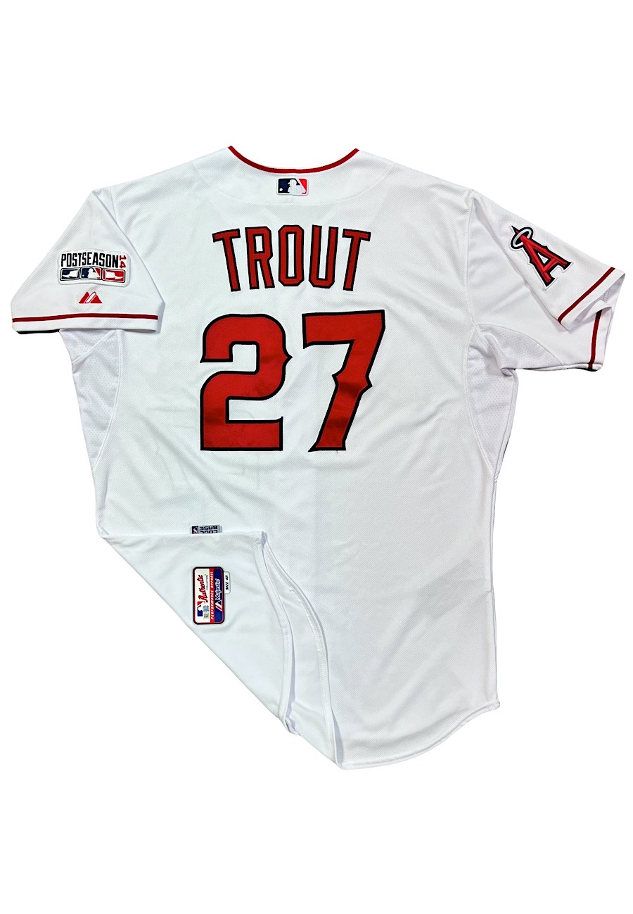 Lot Detail - Mike Trout Game Worn Salt Lake BEES Minor League Grey Jersey  (Great Use, Team LOA)