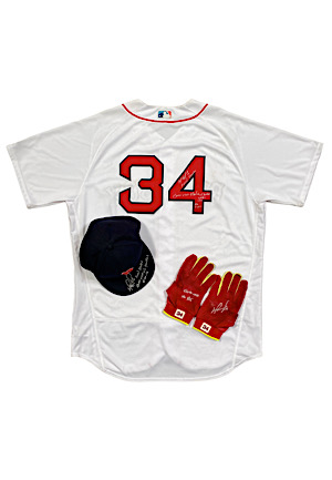 4/30/2016 David Ortiz Boston Red Sox Game-Used & Signed Home Run Jersey, Cap & Batting Gloves (3)(Photo-Matched • MLB Auth & Fanatics • JSA)