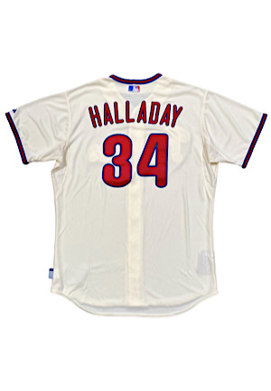 5/5/2013 Roy Halladay Philadelphia Phillies Game-Used Home Jersey (Photo-Matched • MLB Auth)