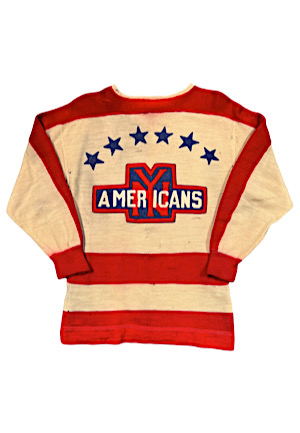 Circa 1936 Art Chapman NY Americans Game-Used Wool Sweater (Scarce)