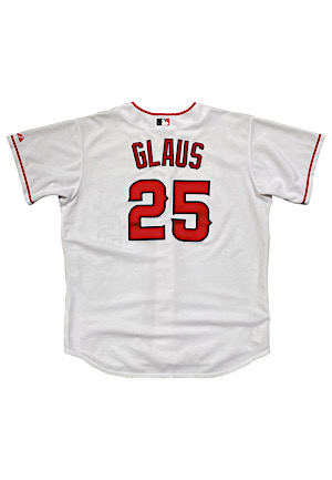 2000s Troy Glaus Anaheim Angels Game-Used Home Jersey