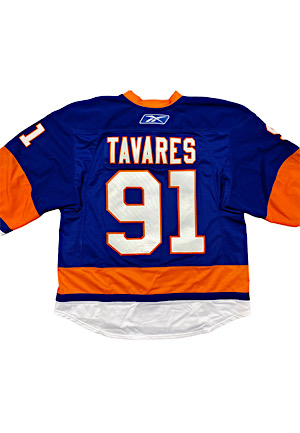 10/3/2009 John Tavares NY Islanders NHL Debut Game-Used Jersey (Photo-Matched • Islanders LOA)