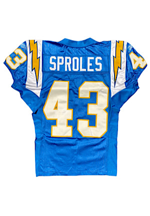 11/20/2005 Darren Sproles SD Chargers Game-Used Powder Blue Jersey (Photo-Matched • NFL PSA/DNA Sticker • Repairs)