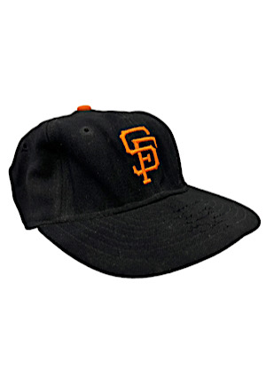 1961 Willie Mays SF Giants Game-Used & Signed Cap Attributed To Incredible Four Home Run Game (Hoyt Provenance • JSA & JT Sports)