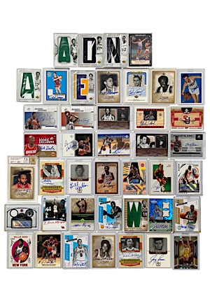 Lot Of 42 NBA "Top 50" Players Autographed Cards (42)