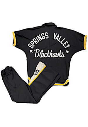 Circa 1972 Springs Valley Blackhawks High School Player Worn Warm-Up Suit (2)(Attributed To Larry Bird)