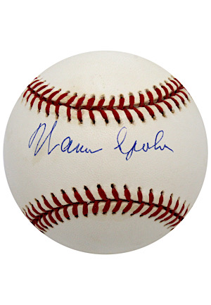 Warren Spahn Single-Signed ONL Baseball