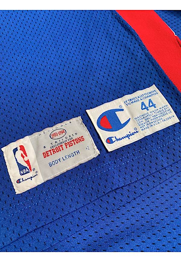 Lot Detail - 1996-97 Joe Dumars Game Used & Signed Detroit Pistons Road  Jersey With Shorts (Pistons Employee LOA & Beckett)