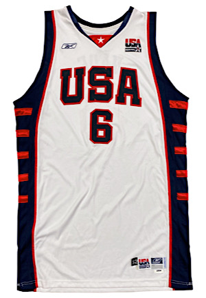 2004 Dwyane Wade Team USA Olympics Game-Used Jersey