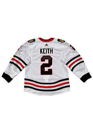 2019-20 Duncan Keith Chicago Blackhawks Game-Used Jersey (Photo-Matched • Blackhawks LOA • Repair)