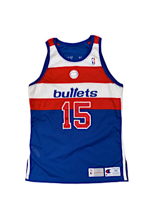 1993-94 Kenny Walker Washington Bullets Game-Used Jersey